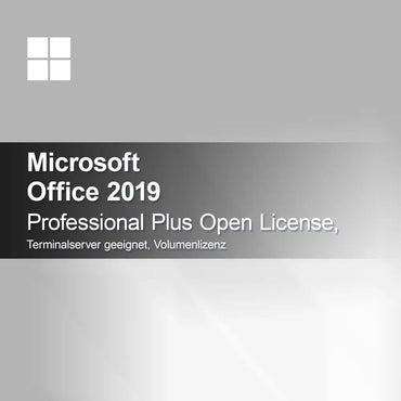 Microsoft Office 2019 Professional Plus Open License, подходящ за терминален сървър, обемна лицензия