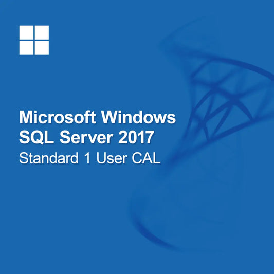 Microsoft SQL Server 2017 Standard, 1 uživatelská CAL