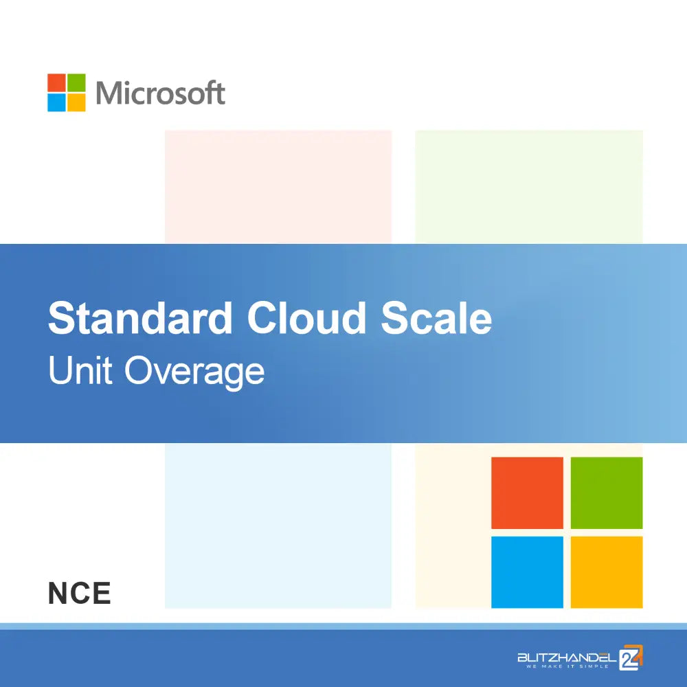 Standaard Cloud Scale Unit Overschrijding (NCE)