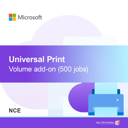 Doplnok objemu Universal Print (500 úloh) (NCE)